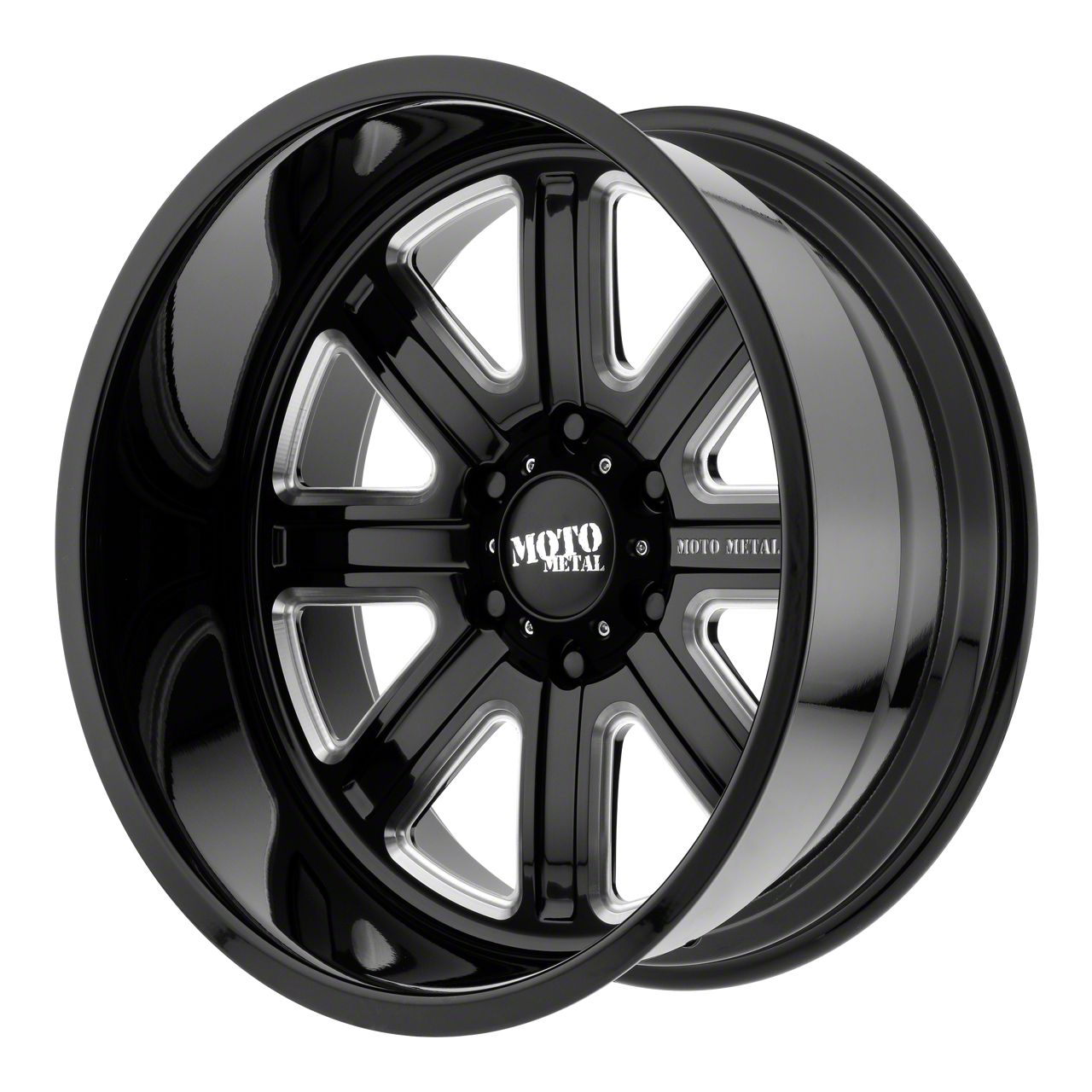 Moto Metal Titan XD MO402 Gloss Black Milled 6Lug Wheel; 22x10; 18mm