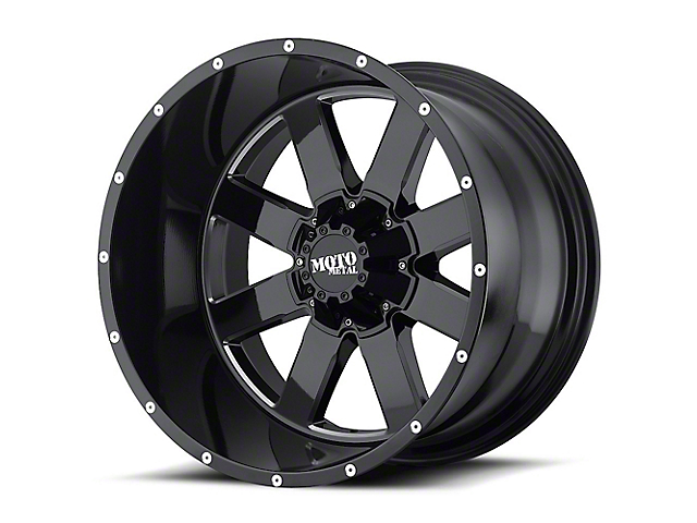Moto Metal MO962 Gloss Black Milled 5-Lug Wheel; 20x9; 0mm Offset (07-13 Tundra)