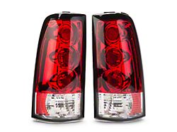 Euro Tail Lights; Red (99-02 Silverado 1500 Fleetside)