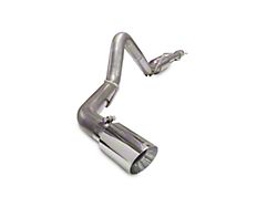 Carven Exhaust Competitor Series Single Exhaust System with Polished Tip; Side Exit (10-18 4.3L Silverado 1500)