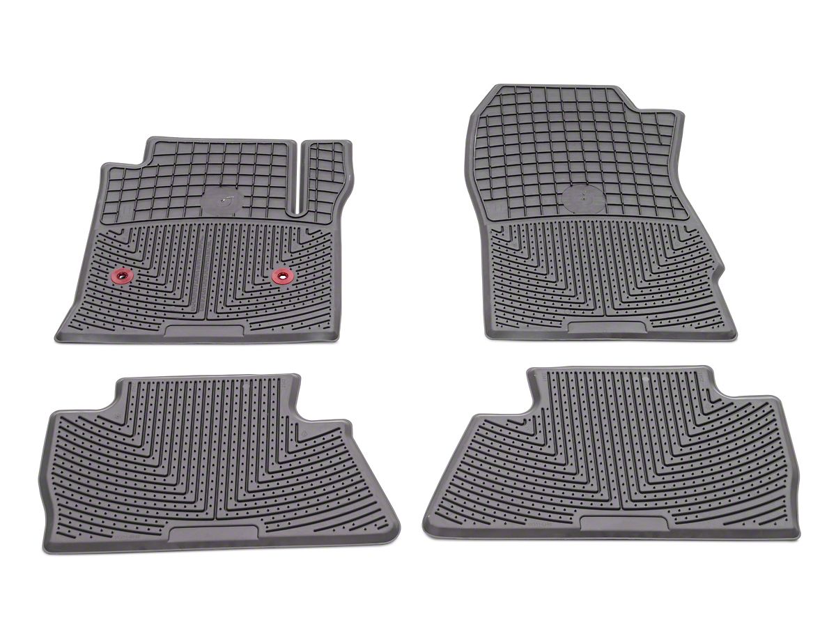 Cocoa All Weather Rubber Logo Front Rear Floor Mat Set Fits Chevy