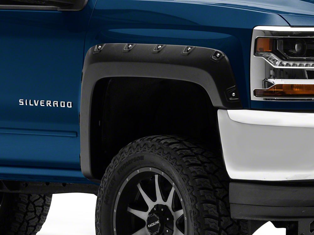 RedRock Pocket Style Fender Flares (1418 Silverado 1500) RedRock
