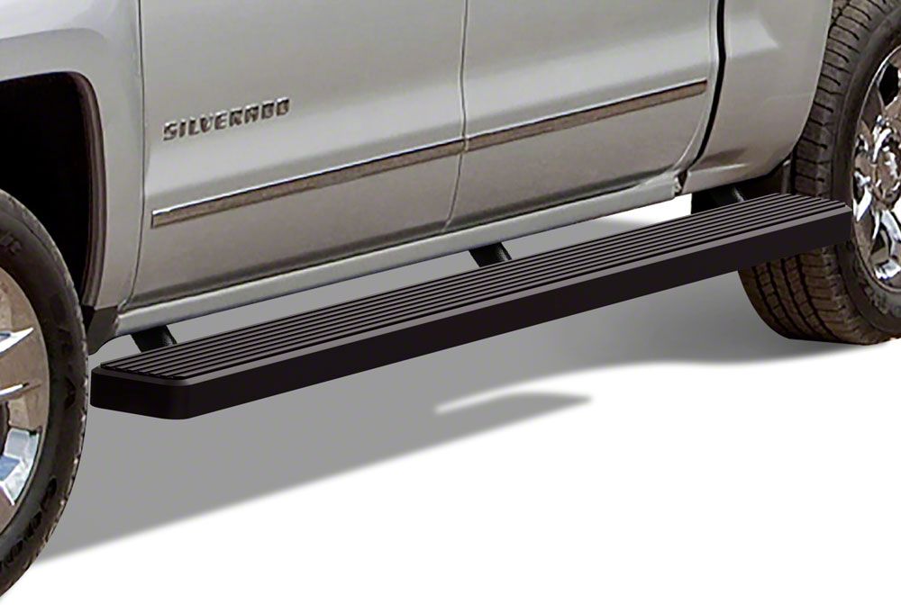 Silverado 1500 6-Inch iStep Wheel-to-Wheel Running Boards; Black (07-18 ...