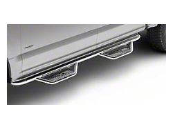 N-Fab Cab Length Podium Nerf Side Step Bars; Polished Stainless (07-13 Silverado 1500 Crew Cab)