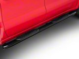 Barricade 5-Inch Oval Bent End Side Step Bars; Black (19-26 Silverado 1500 Crew Cab)
