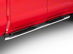 Barricade PNC Side Step Bars; Stainless Steel (19-22 Silverado 1500 Crew Cab)