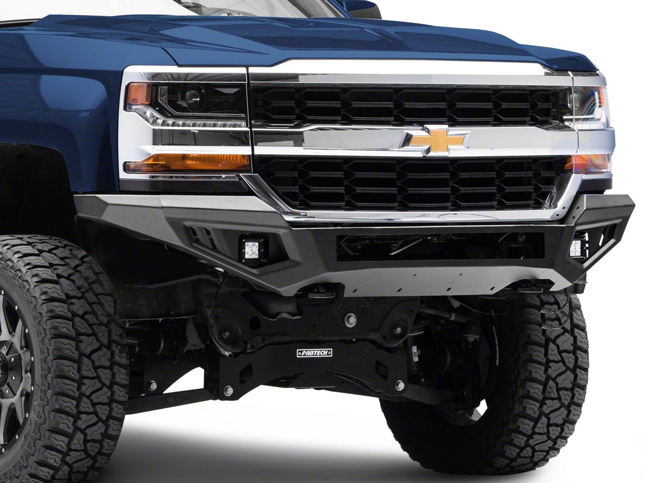 Barricade Silverado 1500 HD Off-Road Front Bumper with LED Fog Lights ...