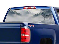 SEC10 Perforated Wolf Rear Window Printed Decal (99-26 Silverado 1500)