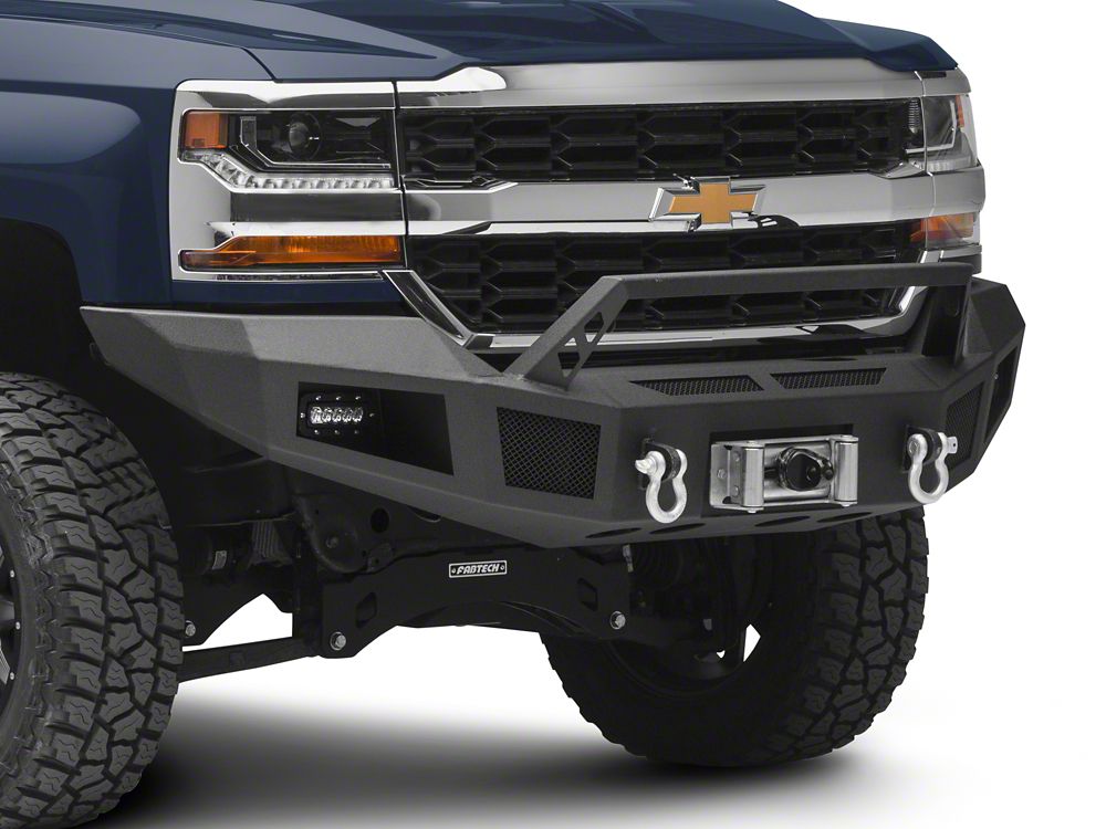 Barricade HD Winch Front Bumper with LED Lighting (1618 Silverado 1500