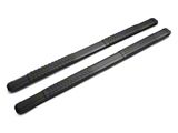 Barricade Saber 5-Inch Aluminum Side Step Bars; Black Cover Plates (19-26 Silverado 1500 Double Cab)