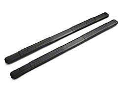 Barricade Saber 5-Inch Aluminum Side Step Bars; Black Cover Plates (19-21 Silverado 1500 Double Cab)