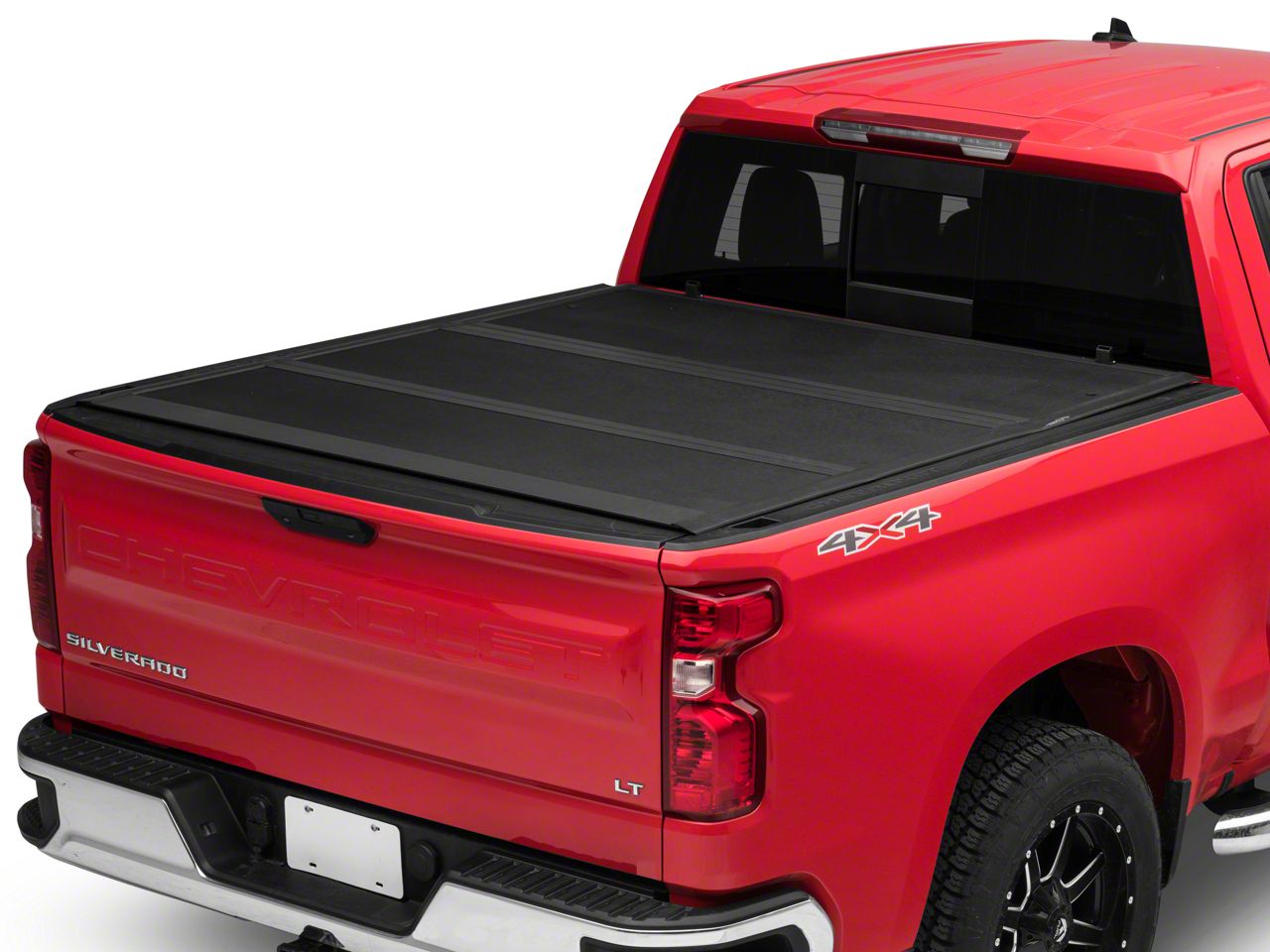 Proven Ground Silverado 1500 Low Profile Hard Tri-Fold Tonneau Cover ...