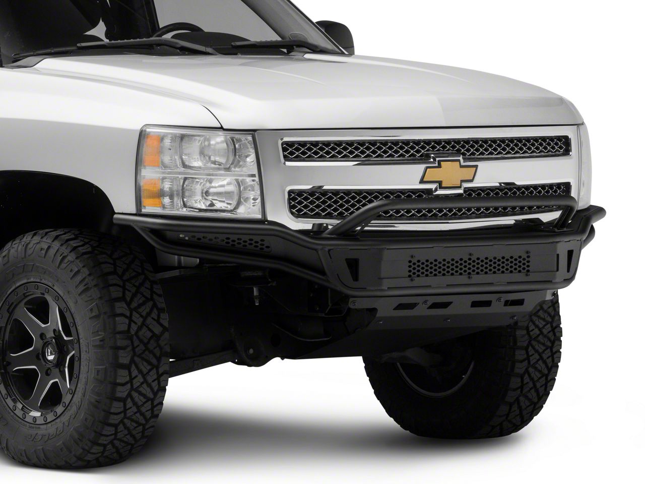 Barricade Silverado 1500 Pre-Runner Front Bumper with Skid Plate ...