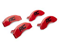 Rough Country Red Brake Caliper Covers; Front & Rear (14-18 Silverado 1500)