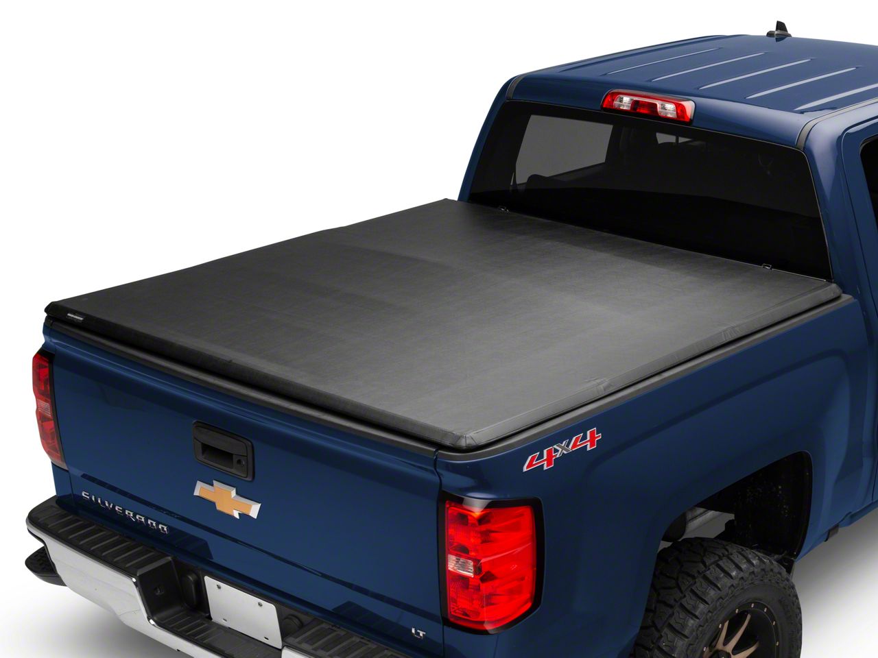 Rough Country Silverado Soft Tri-Fold Tonneau Bed Cover S112676 (14-18 ...