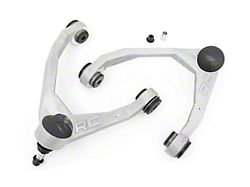 Rough Country Suspension Forged Upper Control Arms for 2.50 to 3.50 or 7-Inch Lift; Bare Aluminum (07-16 Silverado 1500 w/ Stock Cast Aluminum or Stock Cast Steel Control Arms)