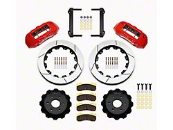 Wilwood TX6R Front Big Brake Kit with Slotted Rotors; Red Calipers (99-18 Silverado 1500)