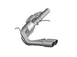 MBRP 3-Inch Installer Series Dual Exhaust System with Polished Tips; Middle Side Exit (09-18 5.3L Silverado 1500)