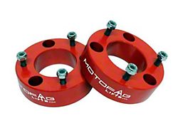 MotoFab 2.50-Inch Front Leveling Kit; Red (07-26 Silverado 1500, Excluding Trail Boss & ZR2)