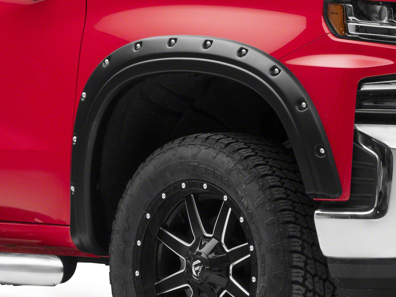 2019-2021 Chevy Silverado 1500Flat fits Rough Country Pocket Fender Flares