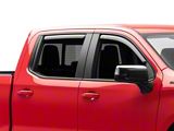 In-Channel Ventvisor Window Deflectors; Front and Rear; Dark Smoke (19-26 Silverado 1500 Crew Cab)