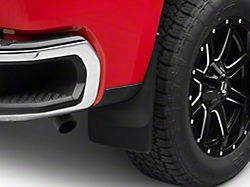 Weathertech No-Drill Mud Flaps; Rear; Black (19-26 Silverado 1500, Excluding ZR2)