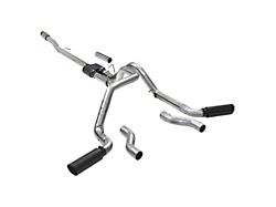 Flowmaster Outlaw Dual Exhaust System with Black Tips; Side/Rear Exit (19-22 5.3L Silverado 1500 w/o Factory Dual Exhaust)