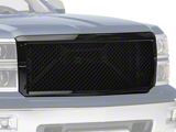 Mesh Upper Replacement Grille; Black (14-15 Silverado 1500)