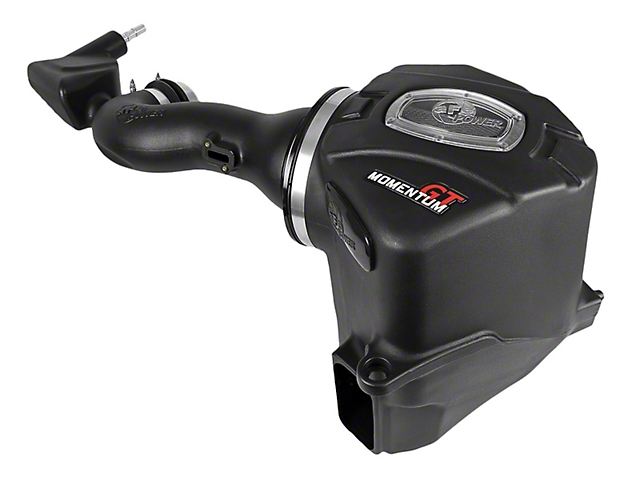 AFE Momentum GT Cold Air Intake with Pro DRY S Filter; Black (19-23 6.2L Sierra 1500)