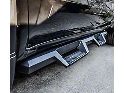 HDX Drop Nerf Side Step Bars; Textured Black (19-21 Silverado 1500 Double Cab)