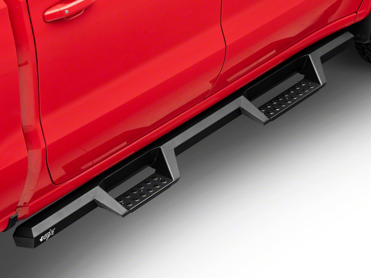 Silverado 1500 HDX Drop Nerf Side Step Bars; Textured Black (1922