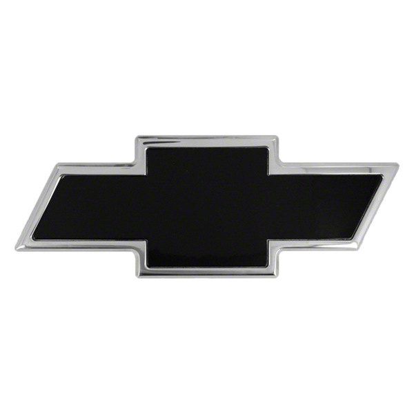 Silverado 1500 Chevy Bowtie Tailgate Emblem; Polished and Black (07-13 ...