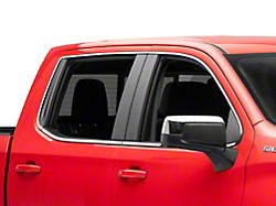 12-Piece Window Trim Package; Stainless Steel (19-26 Silverado 1500 Crew Cab)