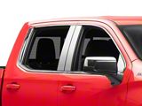 22-Piece Window Trim Package; Stainless Steel (19-26 Silverado 1500 Crew Cab)