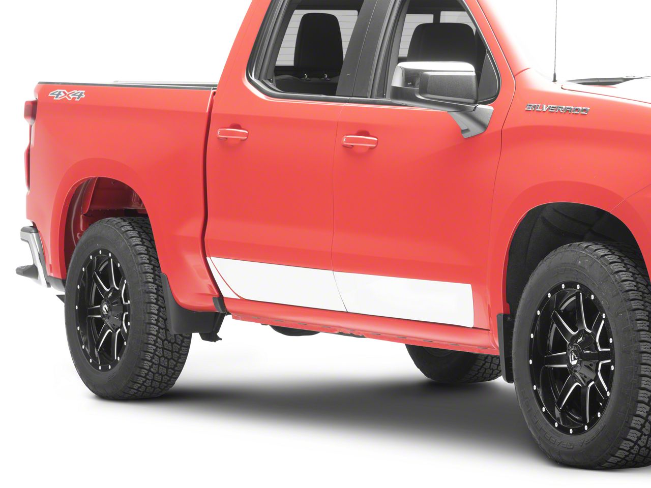 Silverado 1500 Rocker Panel Trim; Stainless Steel (1920 Silverado 1500