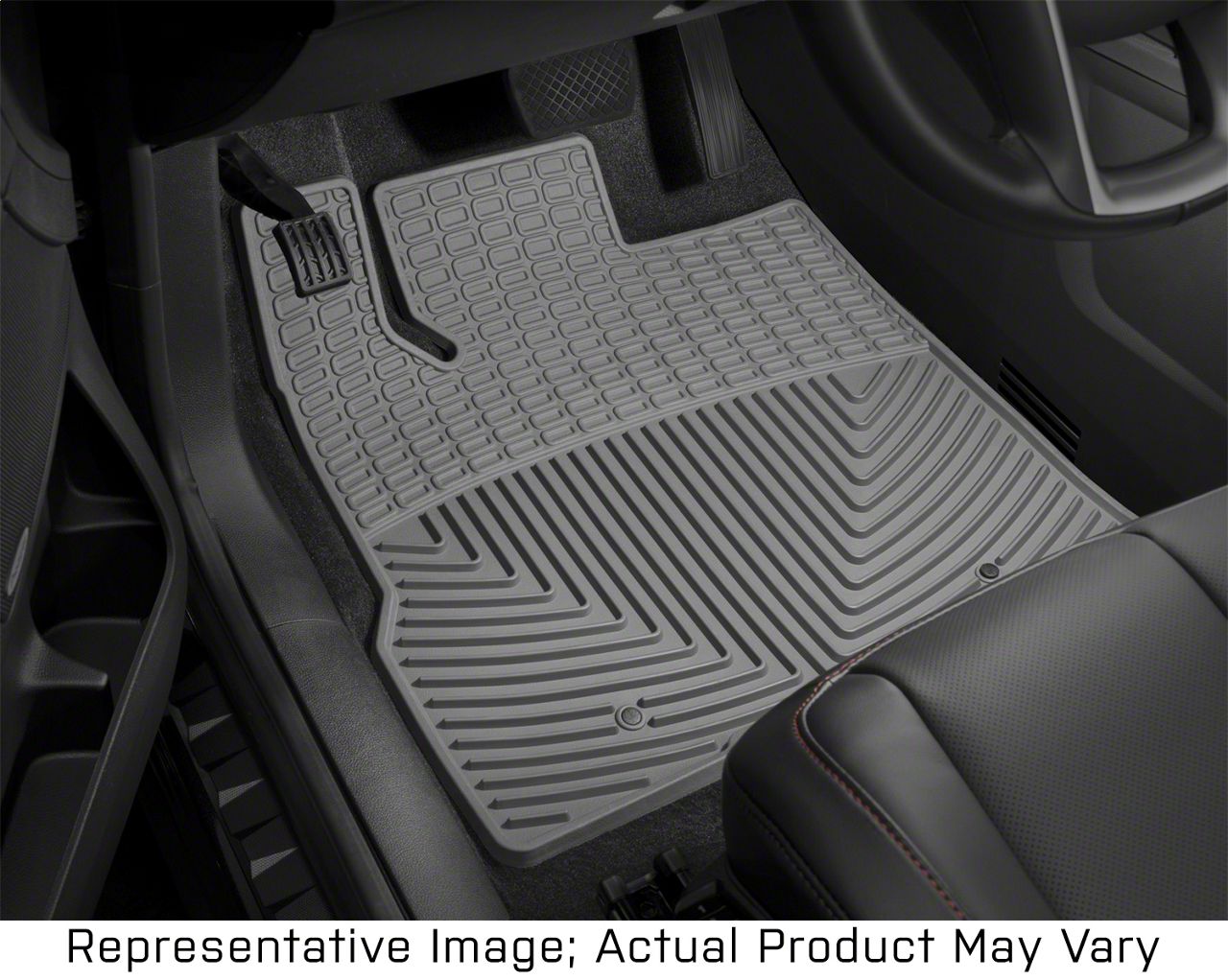 gray rubber car mats