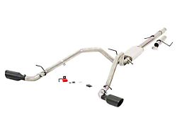 Rough Country Dual Exhaust System with Black Tips; Side Exit (09-13 4.8L Silverado 1500)