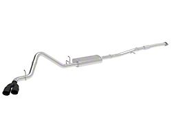 AFE Vulcan Series 3-Inch Single Exhaust System with Black Tips; Side Exit (19-23 2.7L Sierra 1500)