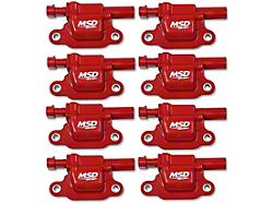 MSD Blaster Series Ignition Coils; Red (14-18 Silverado 1500)