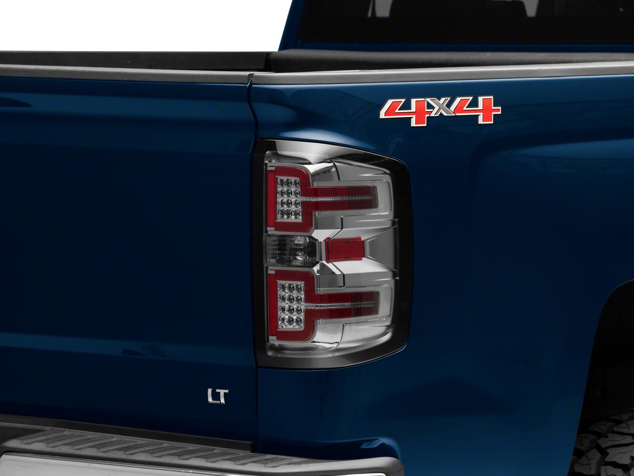 For 14-17 Silverado Door Handle Chrome Cover+Taillight+Tailgate W/Cam+3rd Brake
