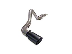 Carven Exhaust Progressive Series Single Exhaust System with Black Tip; Side Exit (19-22 5.3L Silverado 1500 w/o Factory Dual Exhaust)