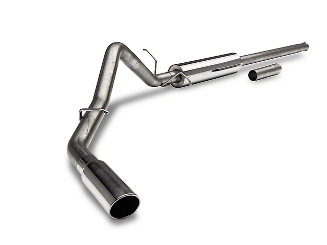 Proven Ground C&L Series 3-Inch Single Exhaust System with Polished Tip; Side Exit (14-18 4.3L Silverado 1500)