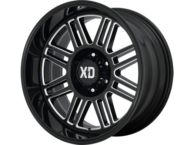 XD Cage Gloss Black Milled 6-Lug Wheel; 22x10; -18mm Offset (05-15 Tacoma)