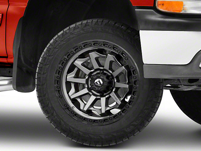 Fuel Wheels Covert Matte Gunmetal with Black Bead Ring 6-Lug Wheel; 20x10; -18mm Offset (22-23 Tundra)