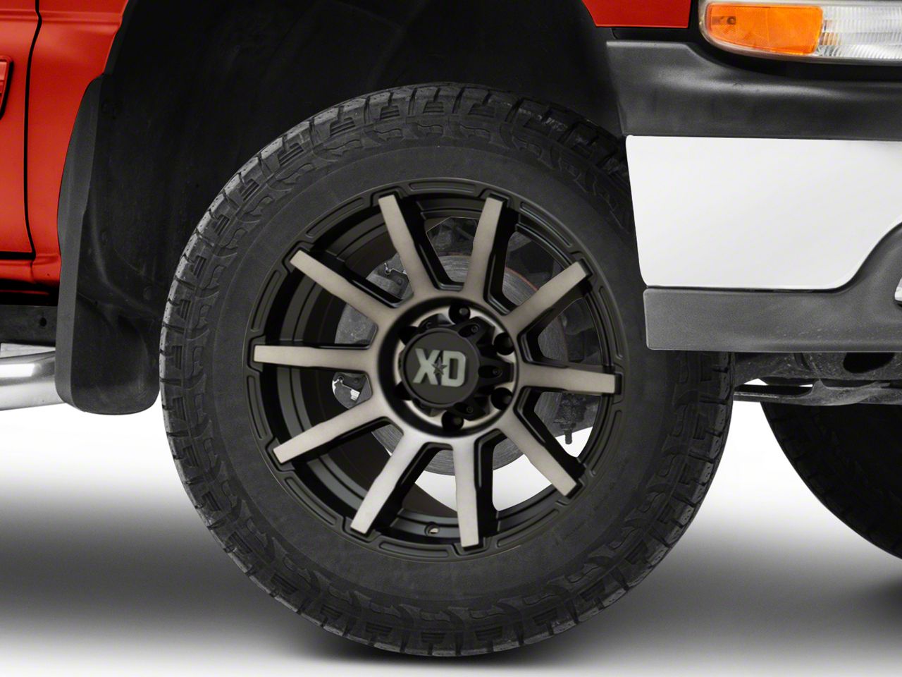 XD Outbreak Satin Black with Gray Tint 6-Lug Wheel; 22x10; -18mm Offset (16-23 Tacoma)