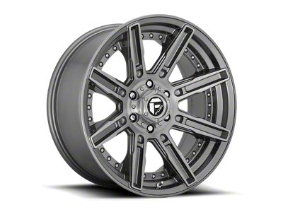 Fuel Wheels Rogue Platinum Brushed Gunmetal 6-Lug Wheel; 20x10; -18mm Offset (22-24 Tundra)