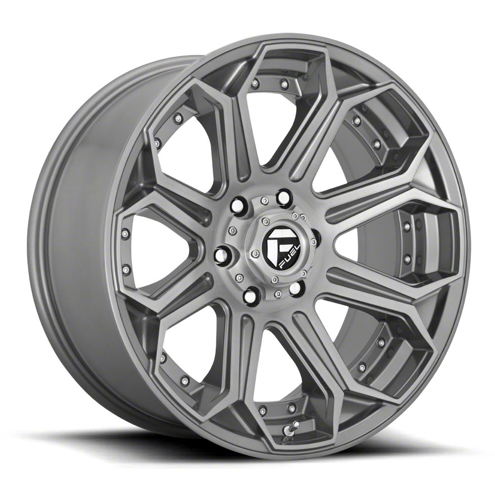 Fuel Wheels Tacoma Siege Platinum Brushed Gunmetal 6-Lug Wheel; 20x10 ...