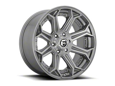 Fuel Wheels Siege Platinum Brushed Gunmetal 6-Lug Wheel; 20x9; 1mm Offset (22-24 Tundra)