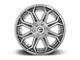 Fuel Wheels Siege Platinum Brushed Gunmetal 6-Lug Wheel; 20x9; 1mm Offset (16-23 Tacoma)
