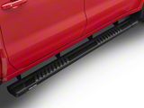 Raptor Series 6-Inch OEM Style Slide Track Running Boards; Black Textured (19-26 Silverado 1500 Crew Cab)